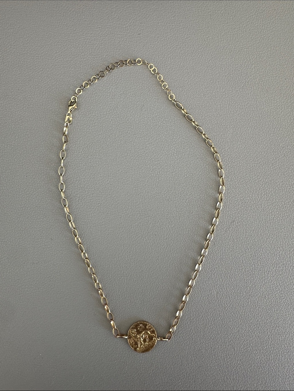 Adina Eden Gold Coin Pendant Necklace